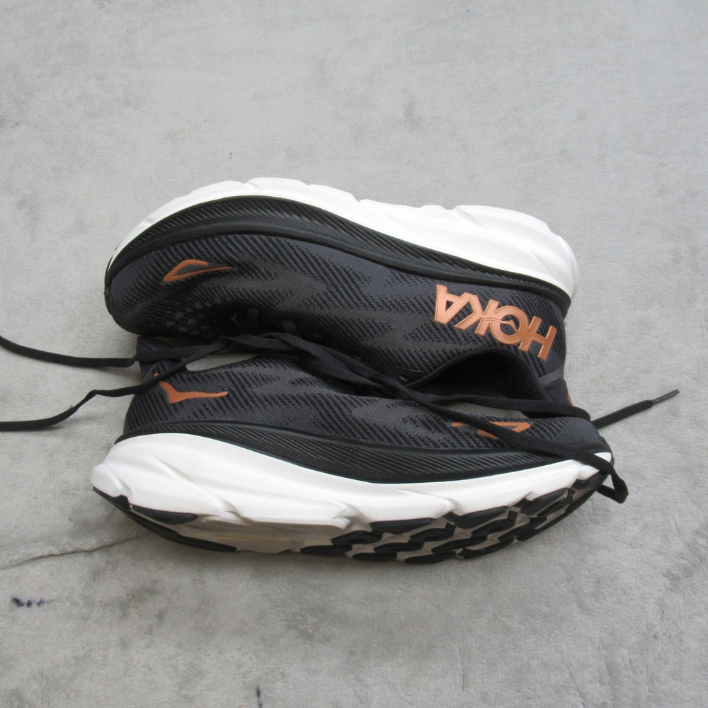 Hoka Womens Shoes 8.5 B Black Clifton 9 Cushioned Lightweight Running Athletic - Picture 11 of 13